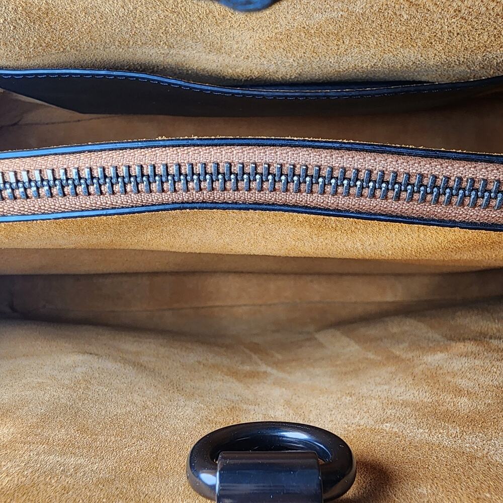 Coach 22821 Cooper Carryall Gunmetal Dusty Pink Glovetanned Leather - Picture 8 of 8